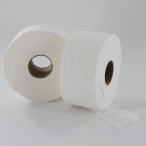 DEM Toiletpapier Jumbo mini tiss.wit- 180 mtr- 2 lgs- 12 rol